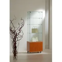 Picture Beautiful, stylish high display cabinet - post with base - cabinet