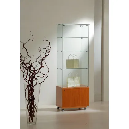 Picture Beautiful, stylish high display cabinet - post with base - cabinet