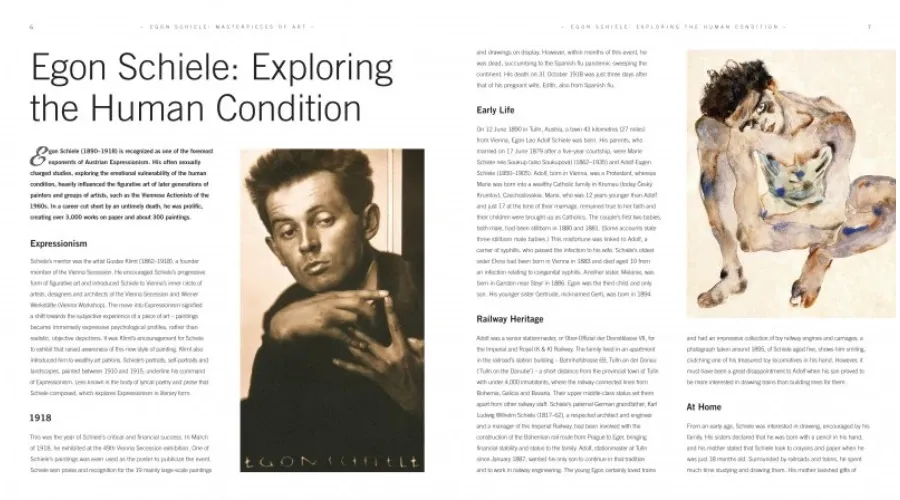 obrazek 3 Książka Egon Schiele Arcydzieła sztuki- Flame Tree Publishing