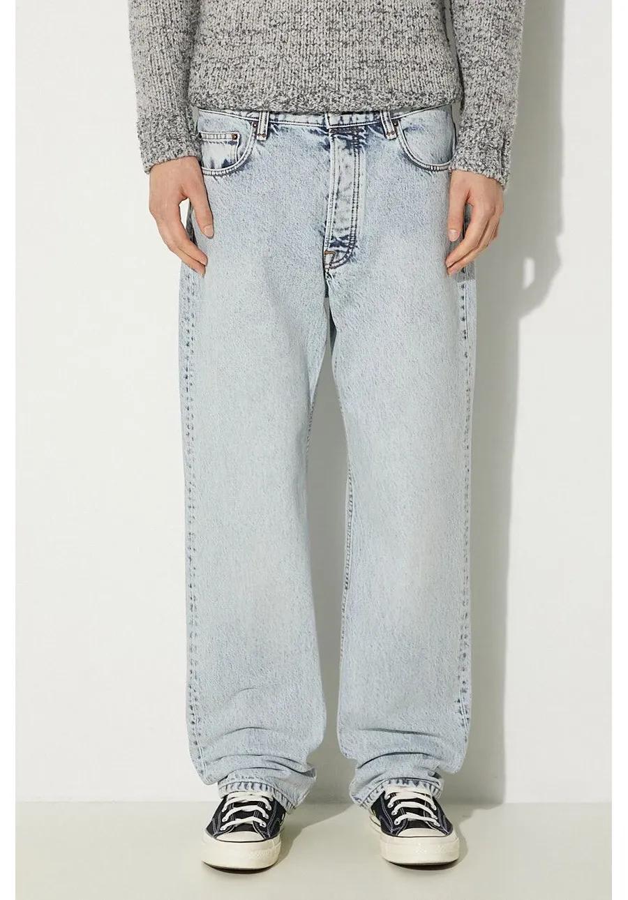 obrazek 1 Wood Wood jeansy bawełniane Al Rigid Denim Straight Fit 12225804.7051-OFFWHIT