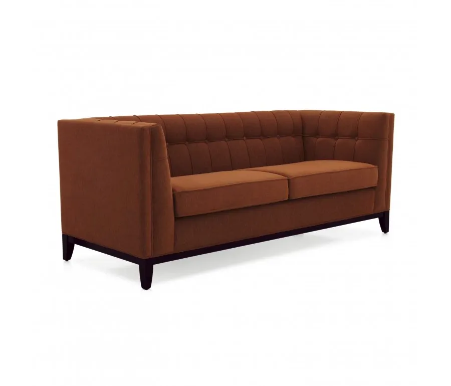 obrazek 3 Pomarańczowa wygodna sofa 3-osobowa o współczesnych liniach - Sevensedie