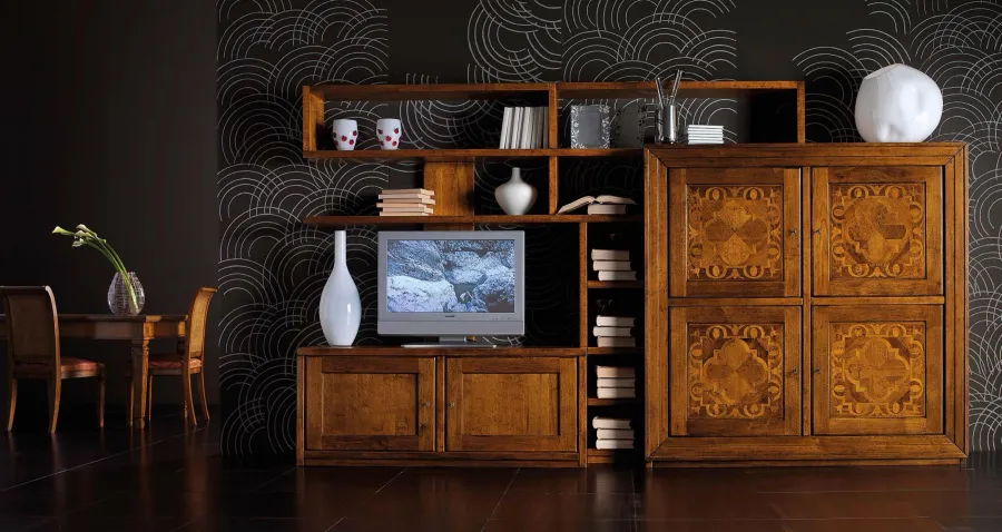 picture 1 Italian classic bookcase for a luxury living room - Cantiero