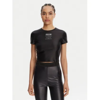 Zdjęcie Versace Jeans Couture T-Shirt 78HAH6A2 Czarny Slim Fit