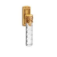 Picture Richly decorated King window handle made of brass and crystal
