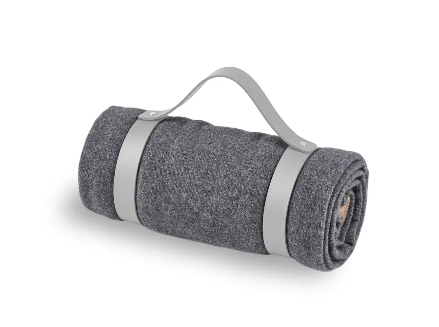 obrazek 1 Szary skórzany pas do koca