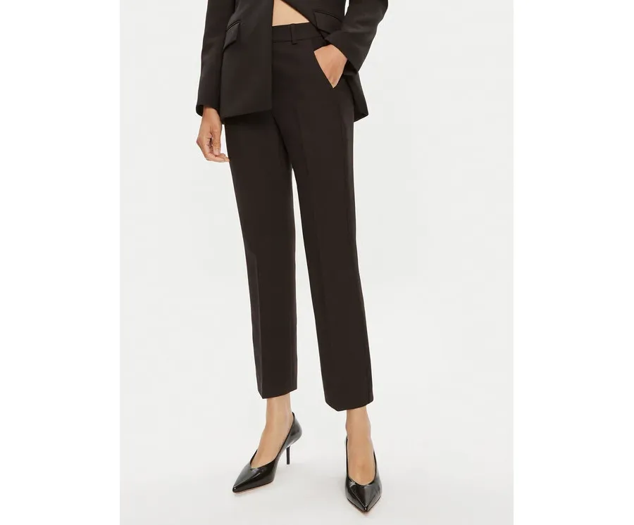 obrazek 1 Weekend Max Mara Spodnie materiałowe Freda 2425136031 Czarny Regular Fit