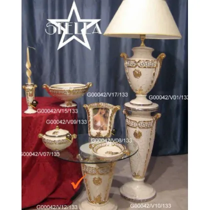 Picture Stylish Italian ceramic coffee table with a glass top