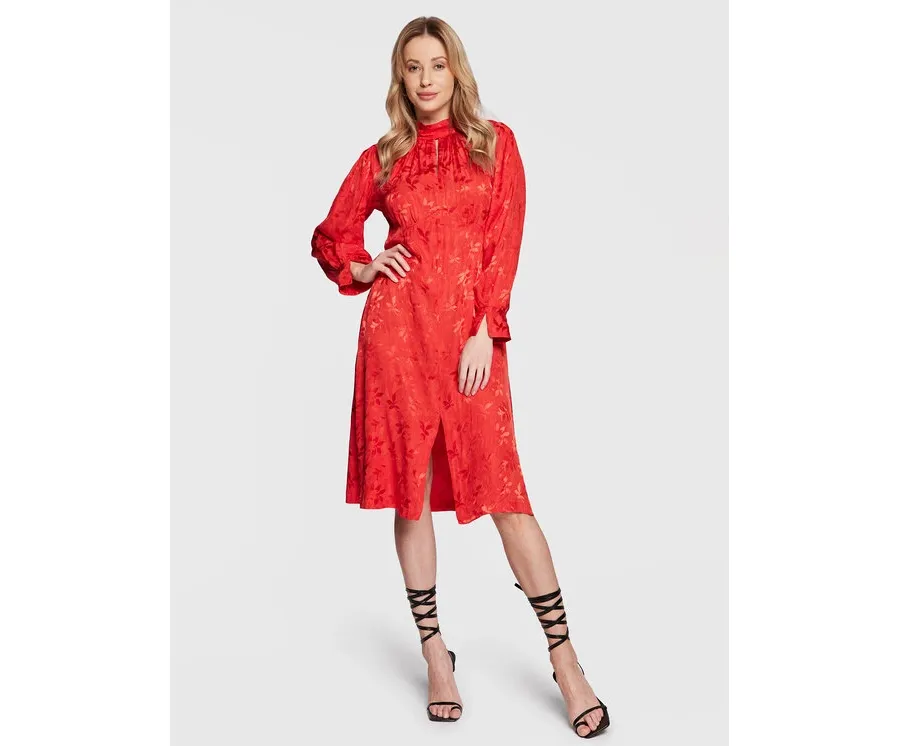 obrazek 1 Closet London Sukienka codzienna D8228 Czerwony Regular Fit