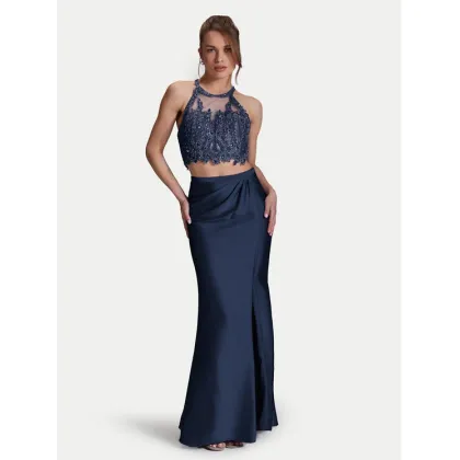 Zdjęcie Hey Kyla Sukienka wieczorowa 5AI066HK Granatowy Slim Fit