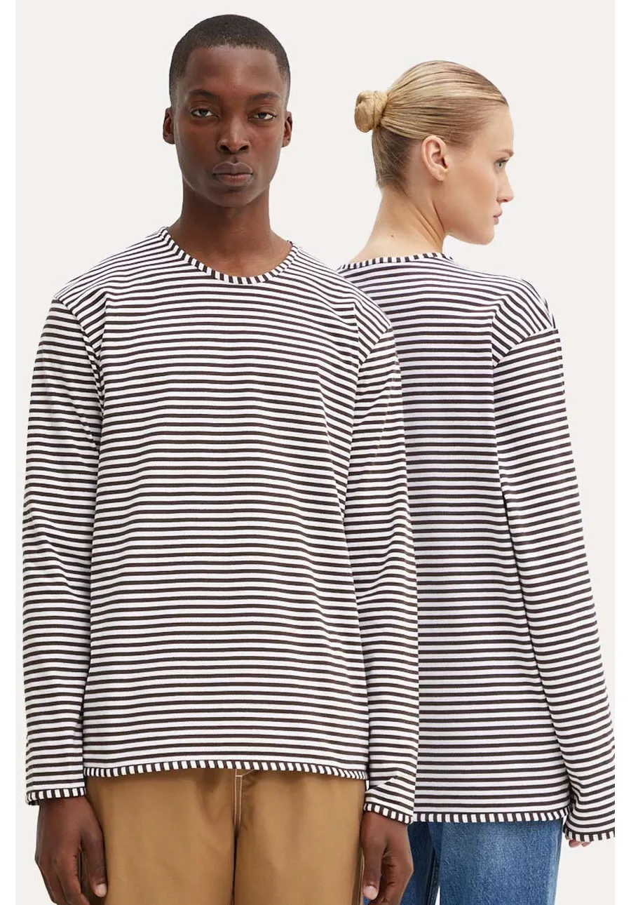 obrazek 1 Sunnei longsleeve bawełniany kolor brązowy wzorzysty RTWXJER004