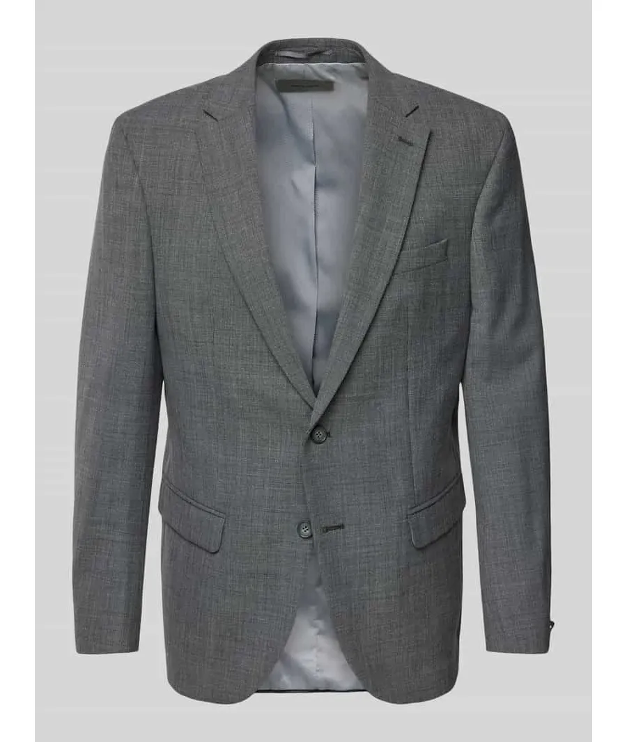 obrazek 1 Marynarka z mieszanki żywej wełny z kołnierzem z połami model ‘Michel’