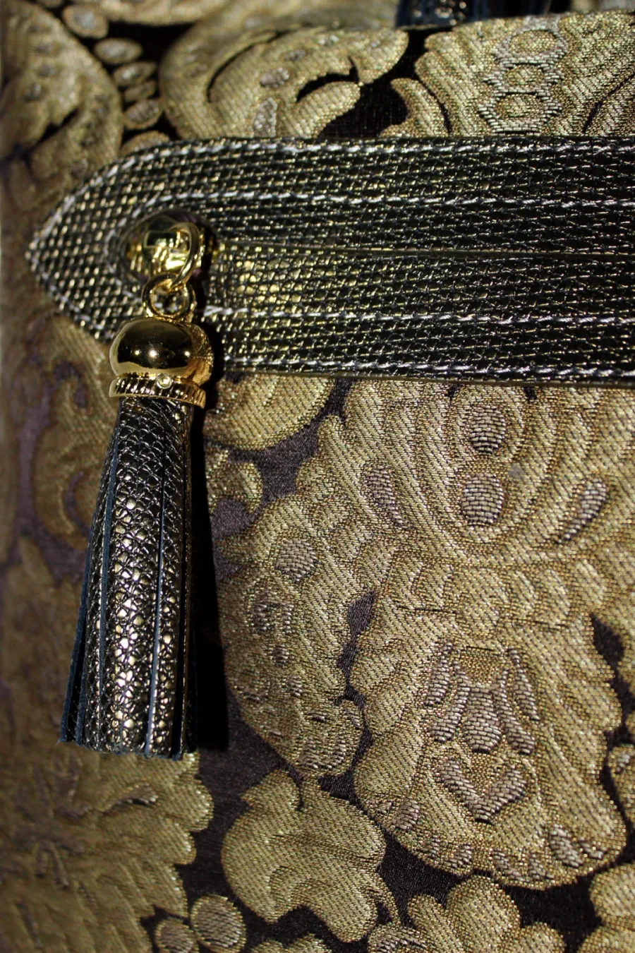 obrazek 5 Ekskluzywna torebka z ozdobnego jedwabiu - Terrida