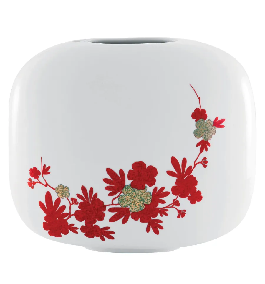 obrazek 1 Luksusowy porcelanowy wazon z japońskim motywem roślinnym - Vista Alegre