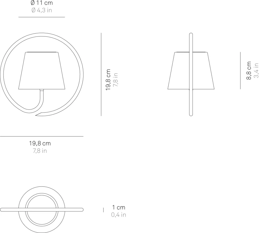 obrazek 2 Bezprzewodowa lampa wisząca z kolekcji Poldina