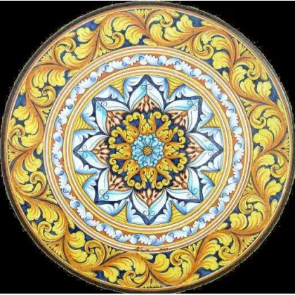 Zdjęcie Elegancki blat z kamienia wulkanicznego z bogatym dekoracyjnym ornamentem - Ceramiche Valchida