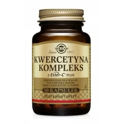 Zdjęcie Solgar Kwercetyna Kompleks z Ester C Plus Suplement diety kapsułki