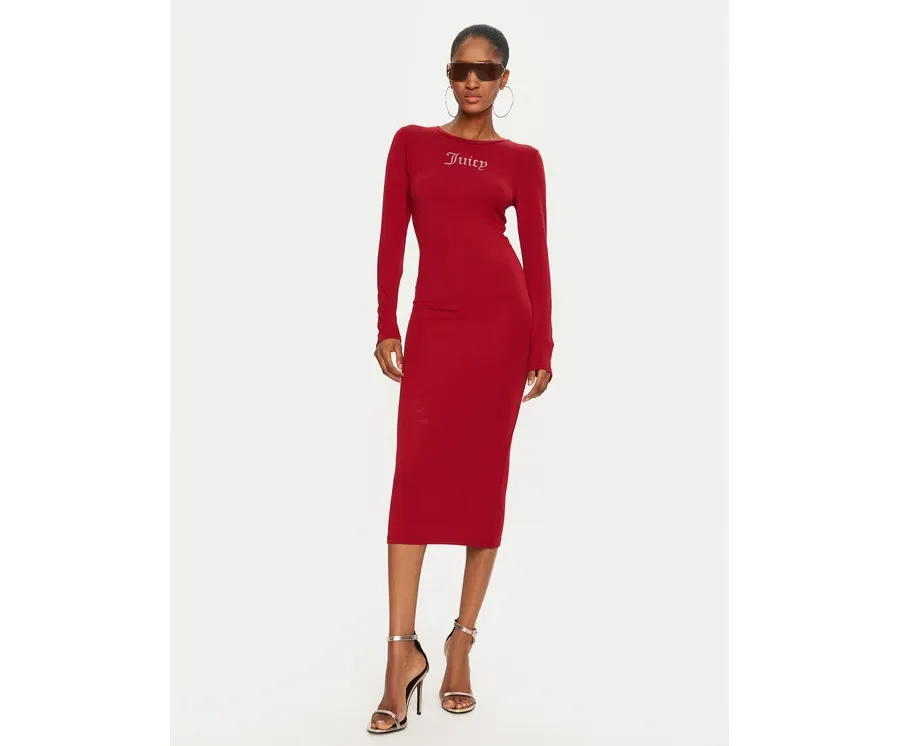 obrazek 1 Juicy Couture Sukienka codzienna Dizzie JCWED24309 Czerwony Slim Fit