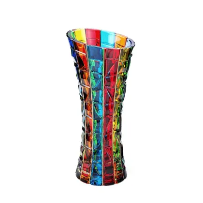 Zdjęcie Designerski wazon wykonany ze szkła murano (33 cm)