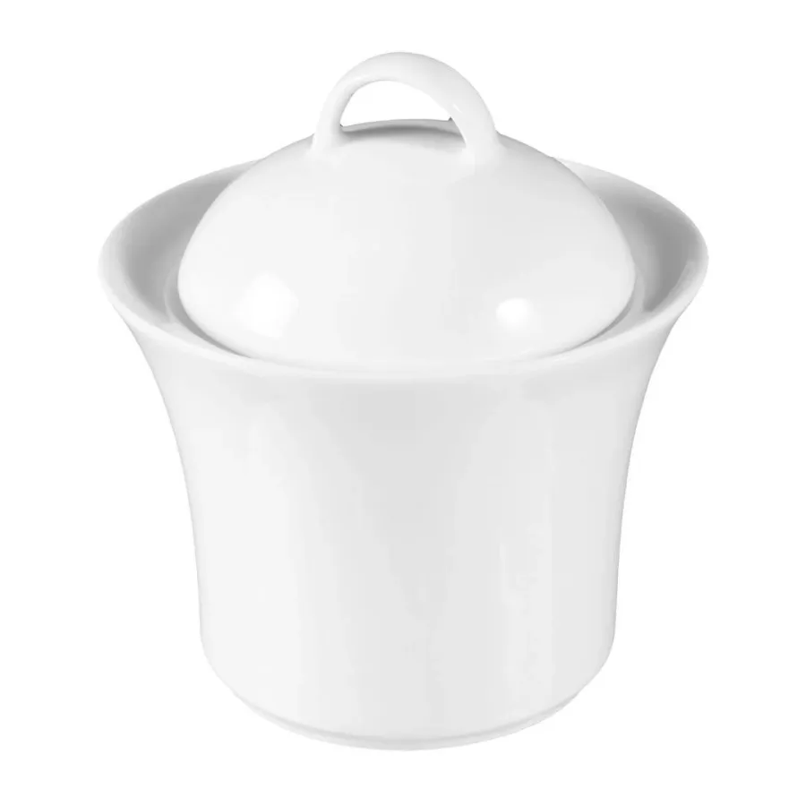 obrazek 1 Stylowa biała porcelanowa cukiernica o nowoczesnym kształcie – Tettau