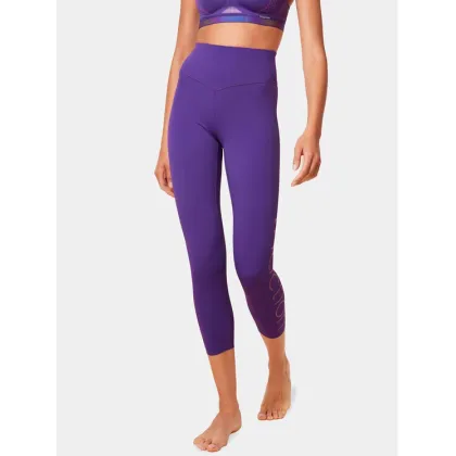 Zdjęcie Triumph Legginsy Cardio RTW 7/8 High Waist Leggings Logo 10215957 Fioletowy Slim Fit