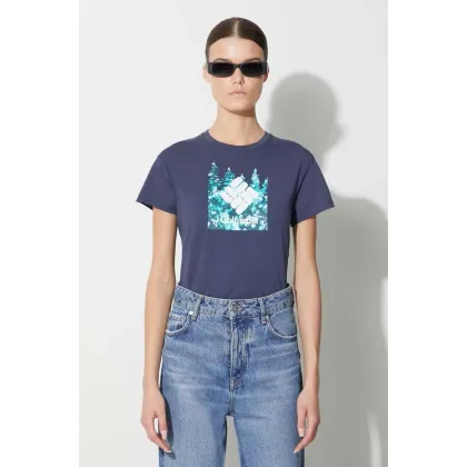 Zdjęcie Columbia t-shirt sportowy Sun Trek Sun Trek kolor granatowy 1931753