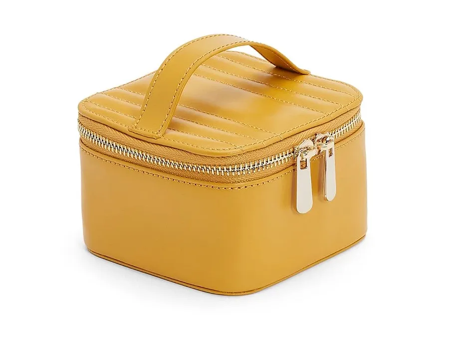 obrazek 3 Pudełko podróżne na biżuterię Maria Cube Mustard