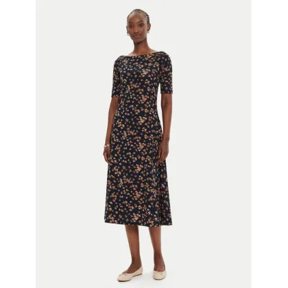 Zdjęcie Lauren Ralph Lauren Sukienka codzienna 250946135001 Granatowy Slim Fit LAUREN RALPH LAUREN