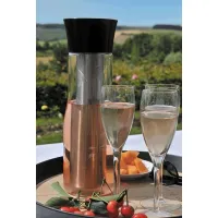 Zdjęcie Oryginalna karafka szklana z wkładem chłodzącym do wina, wody lub soków