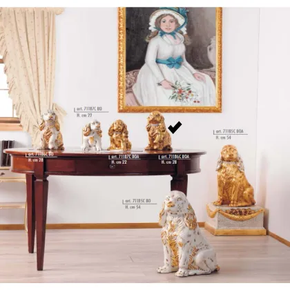 Picture Gold cocker spaniel with a Swarovski collar 28cm - Valle d'oro Patchi