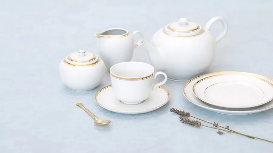 obrazek 5 Delikatna portugalska porcelana dla 12 osób - Porcel