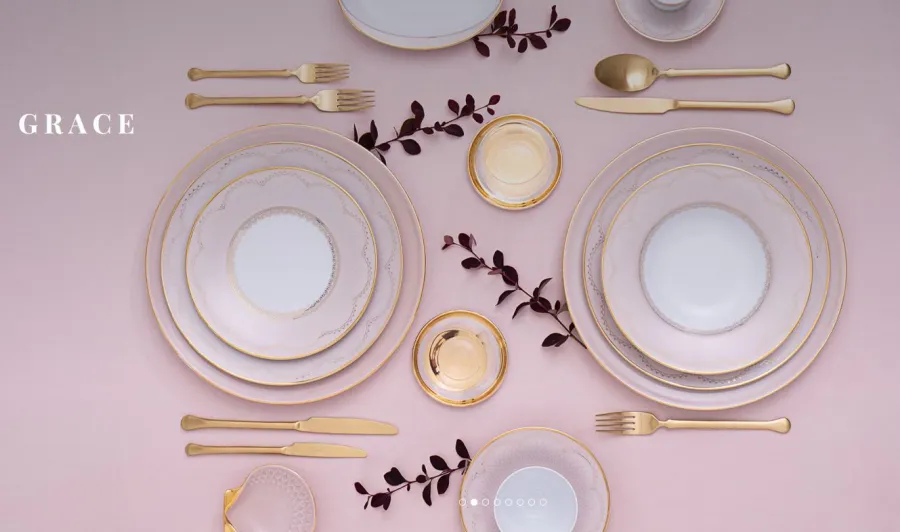 obrazek 2 Porcelanowy półmisek ze zdobieniami Grace do jadalni