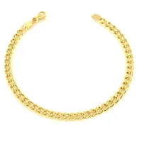 Picture Gold Italian bracelet for men (21 cm)