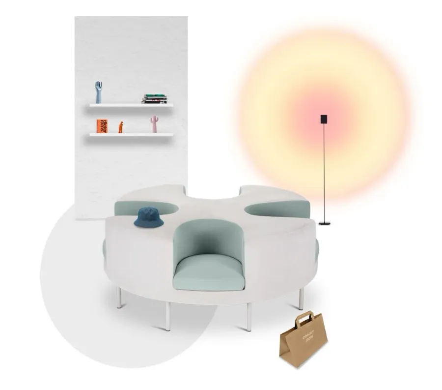 obrazek 5 Innowacyjna okrągła sofa Otto w stylu nowoczesnym