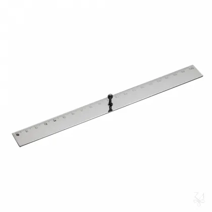 Picture Silver ruler with centimeter scale 21×2 cm – Zaramella Argenti