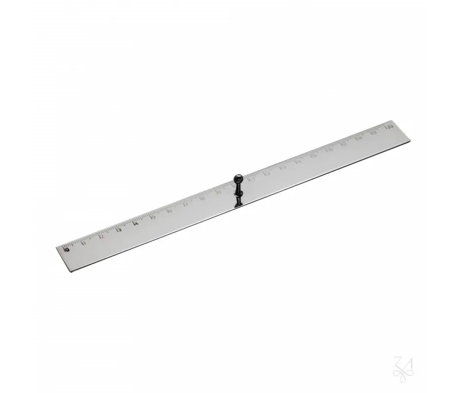picture 1 Silver ruler with centimeter scale 21×2 cm – Zaramella Argenti