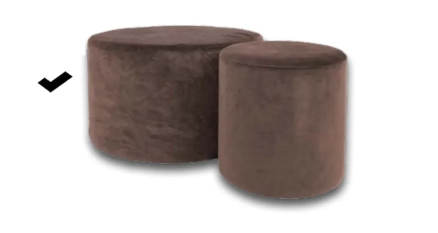 obrazek 1 Stylowa pufa w nowoczesnym stylu z Włoch Ø60cm - Casa + 39
