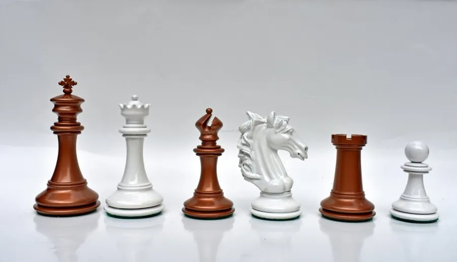 obrazek 2 Luksusowe pionki z drewna bukszpanowego do gry w szachy - The Chess Empire