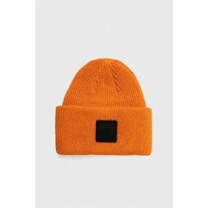 Zdjęcie The North Face czapka kolor pomarańczowy z grubej dzianiny