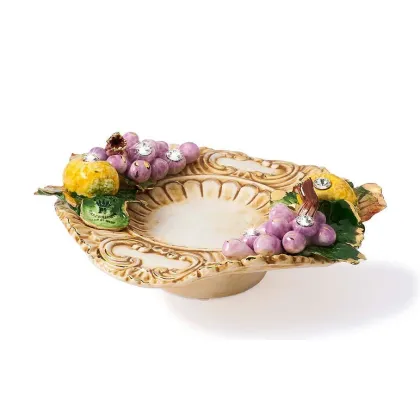 Zdjęcie Włoska dekoracyjna popielniczka ceramiczna