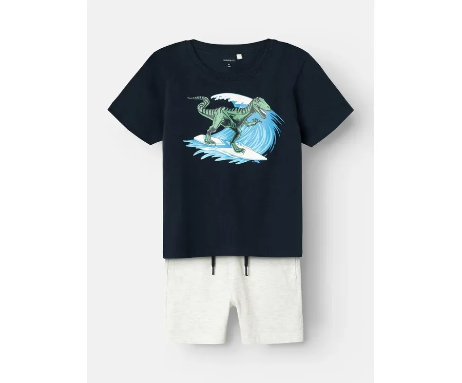 obrazek 1 NAME IT Komplet t-shirt i spodenki Junik 13226119 Kolorowy Regular Fit