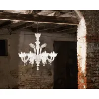 Picture A wonderful chandelier for the living room - handmade of Murano glass
