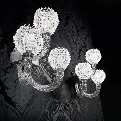 Zdjęcie Elegancka lampa ścienna AD12/3 włoskiej marki Arte Veneziana