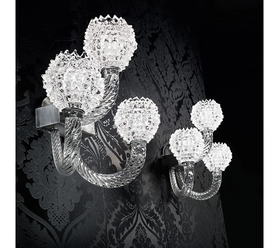 obrazek 1 Elegancka lampa ścienna AD12/3 włoskiej marki Arte Veneziana