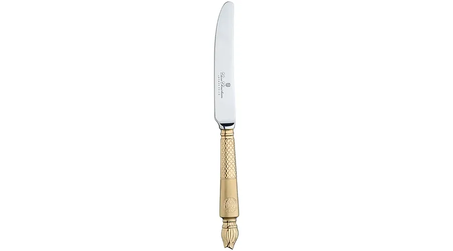 picture 1 Clive Christian Gilded Dessert Knife Empire Flame Gold