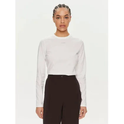 Zdjęcie Calvin Klein Bluzka Nano Logo K20K207572 Biały Regular Fit