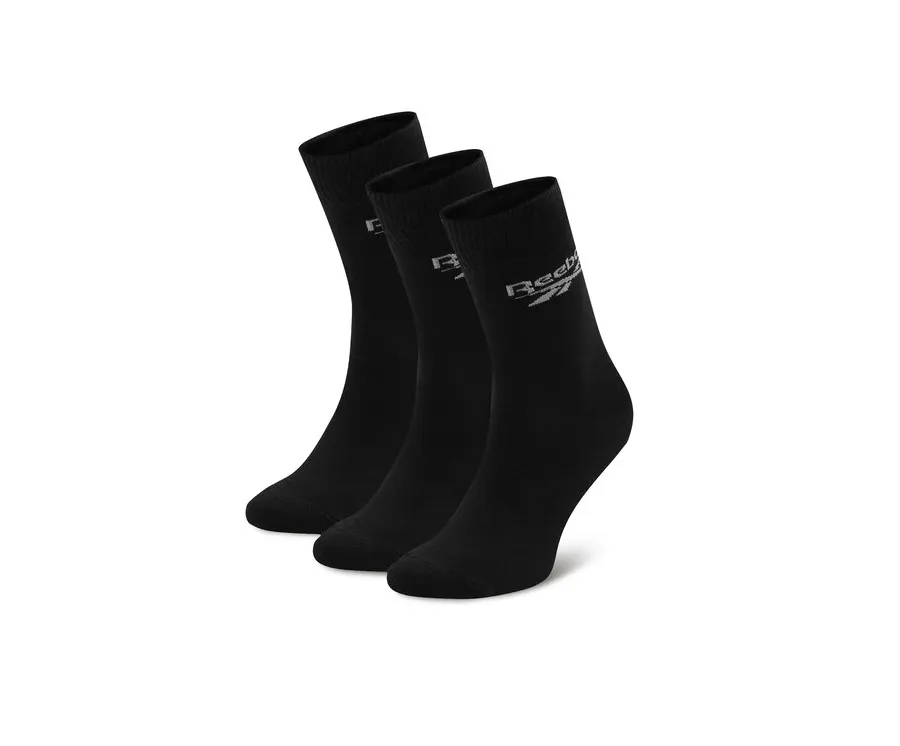 obrazek 1 Reebok Zestaw 3 par wysokich skarpet unisex R0367-SS24 (3-pack) Czarny