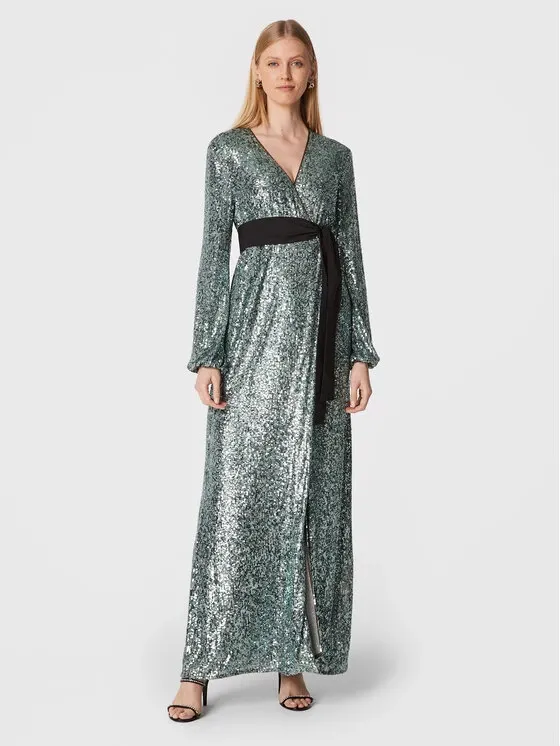 Picture Pinko Sukienka wieczorowa Germanico 1G18C0 A099 Zielony Regular Fit PINKO