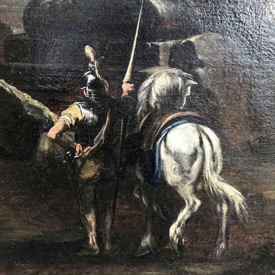 obrazek 8 Capriccio z ruinami i figurami, obraz olejny na płótnie, z początku XVIII wieku