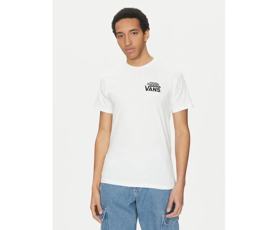 obrazek 1 Vans T-Shirt Sneaky VN000M3Y Biały Regular Fit