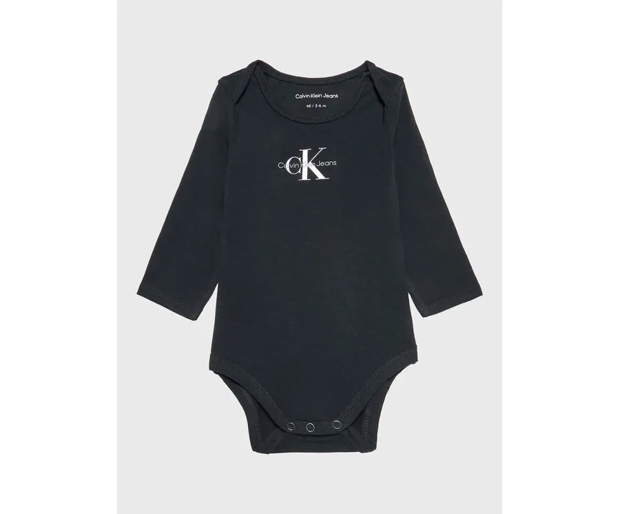obrazek 1 Calvin Klein Jeans Body dziecięce Monogram IN0IN00033 Czarny Regular Fit